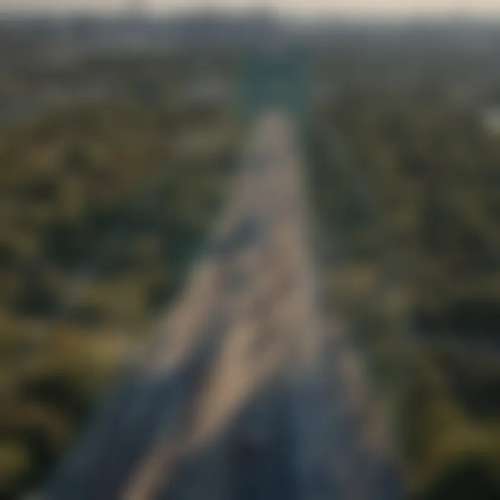 View of the Ambassador Bridge connecting Canada and Detroit