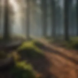 Scenic view of a forest under sustainable management