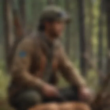 Preparation for Elk Hunting Huntsman preparing for an elk hunting expedition