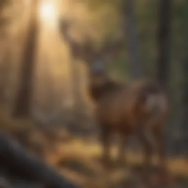 Close-up of a deer in its natural habitat