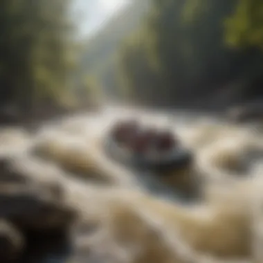 Challenging Rapids at Ocoee Thrilling rapids of the Ocoee River capturing the essence of adventure