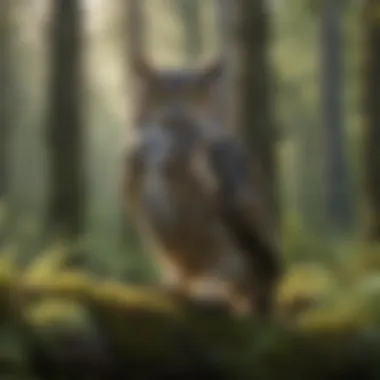 Habitats of Canadian Owl Species An educational diagram illustrating the typical habitats of various owl species found in Canada.