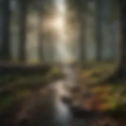 Diverse forest landscape affected by climate change