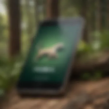 Puma Official App Logo Puma Official App logo displayed on a smartphone