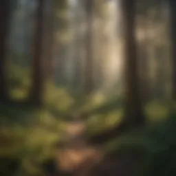Lush California forest landscape showcasing diverse ecosystems