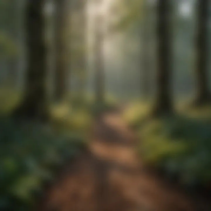 A thriving habitat teeming with various plant and animal species.