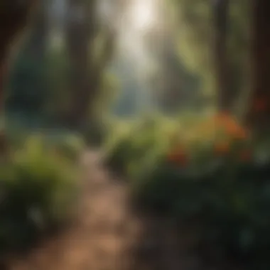 Lush landscape of San Gabriel showcasing diverse flora