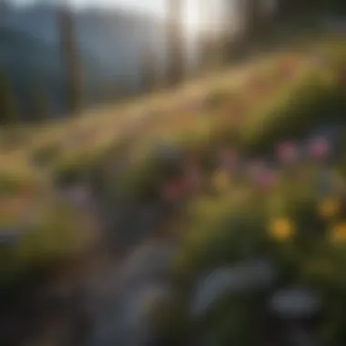 Vibrant Wildflowers in Alpine Meadows Lush alpine meadows filled with wildflowers
