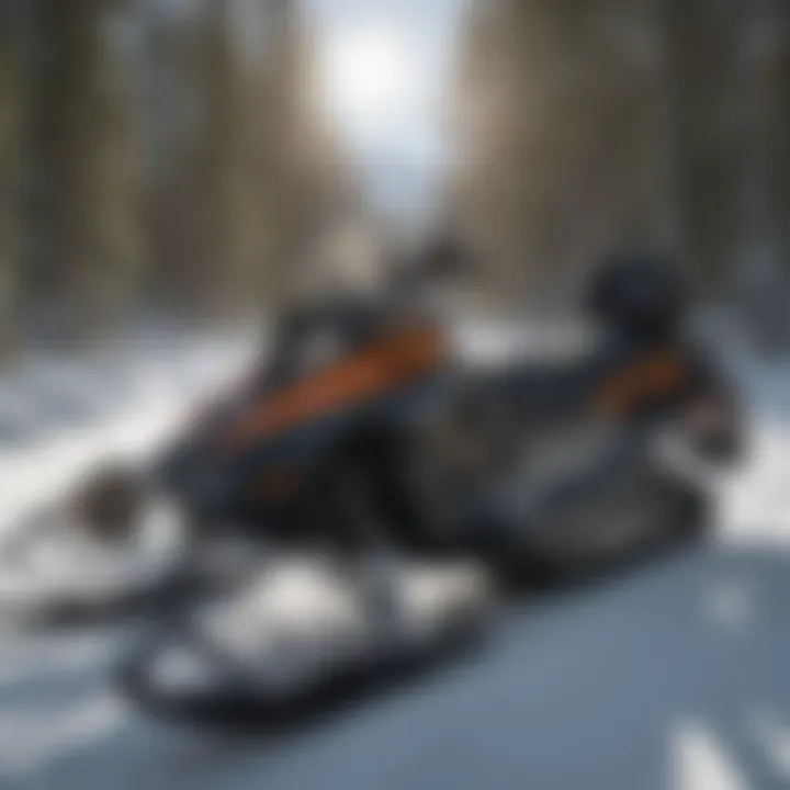 Essential snowmobiling equipment laid out for riders