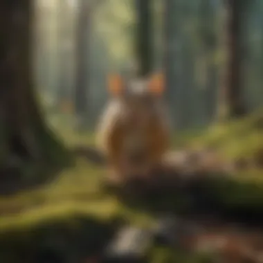 Natural Rodent Habitats in Forests Dense forest environment showcasing natural rodent habitats.