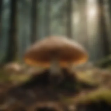 Sustainable Practices in Mushroom Cultivation Forest environment showcasing sustainable mushroom cultivation