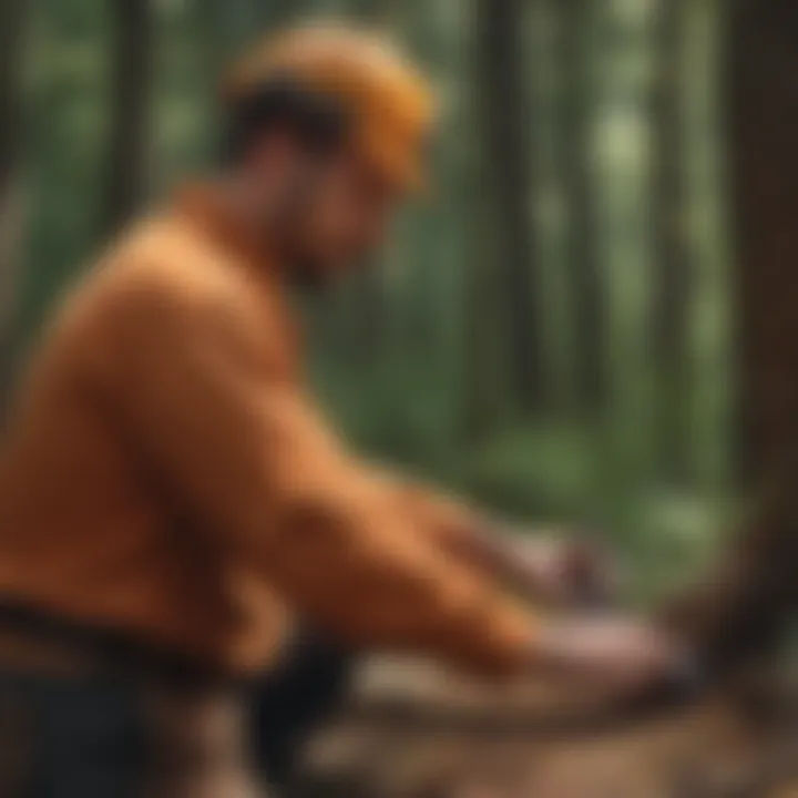 A skilled tradesman at work showcasing craftsmanship