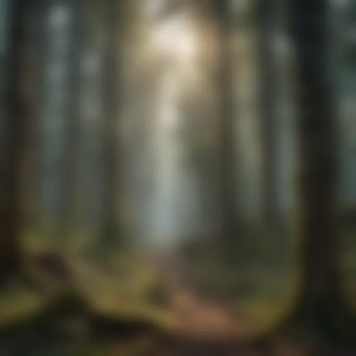 A dense forest illustrating the ecological diversity