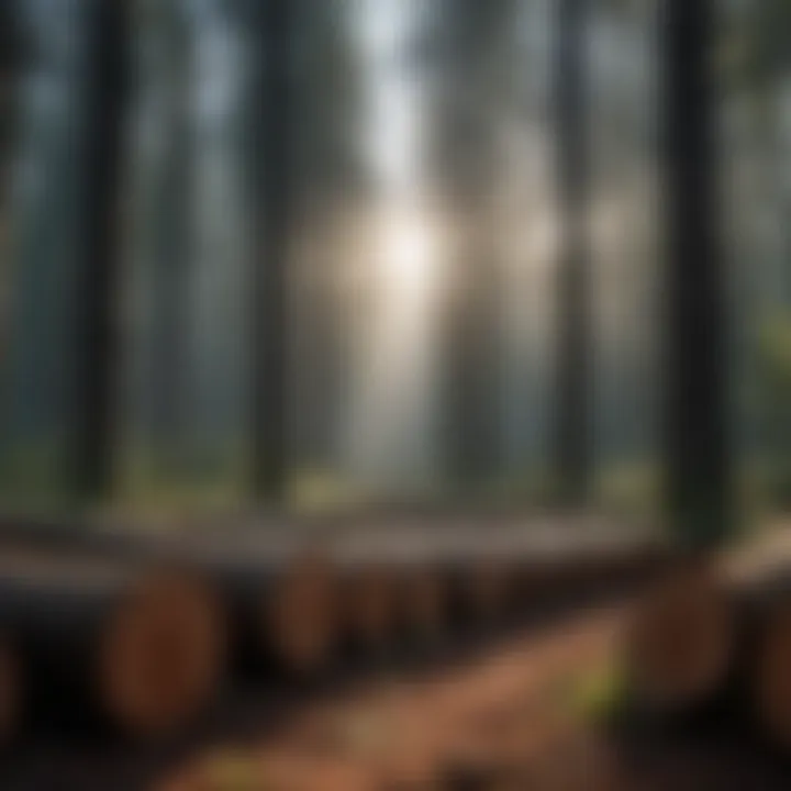 A visual representation of sustainable forestry techniques