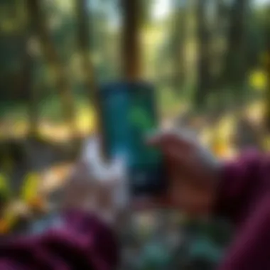 Navigating the Geocaching World with Technology Mobile application interface for geocaching