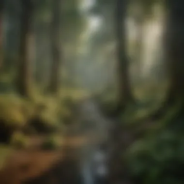 The Diversity of Forest Ecosystems A lush forest showcasing diverse flora and fauna