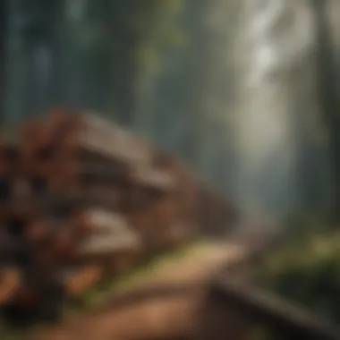 Balancing Timber Supply and Demand A lush forest demonstrating the balance of supply and demand for timber resources