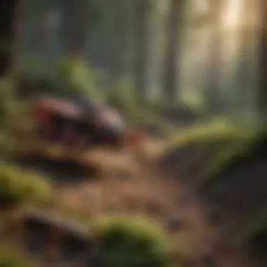 Strategic Pest Control in Forest Management Visual representation of pest control in forestry