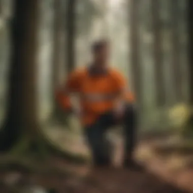 Engaging Candidates in Forestry Recruitment Part-time recruiter engaging with candidates in a natural setting