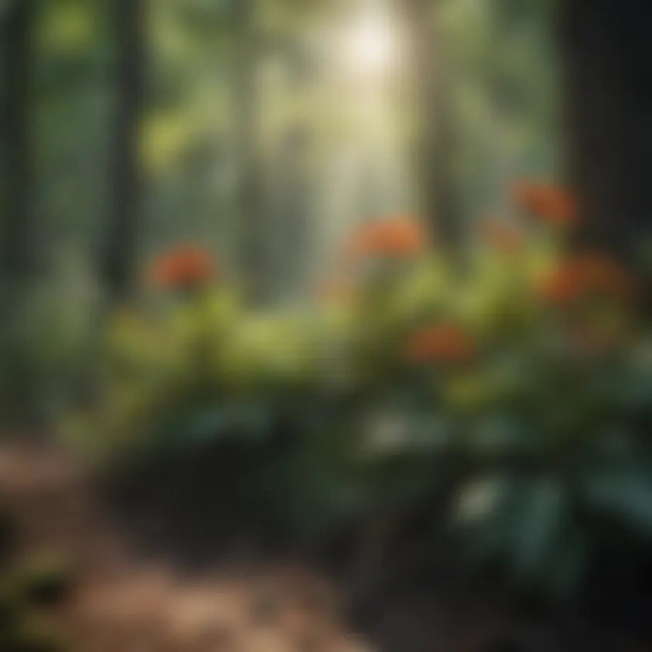 Diverse plant life in the Shawnee Forest