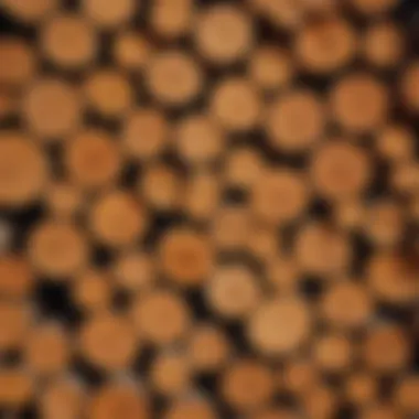 Natural Beauty of Pine Beams Detailed view of pine beams showcasing natural grain patterns
