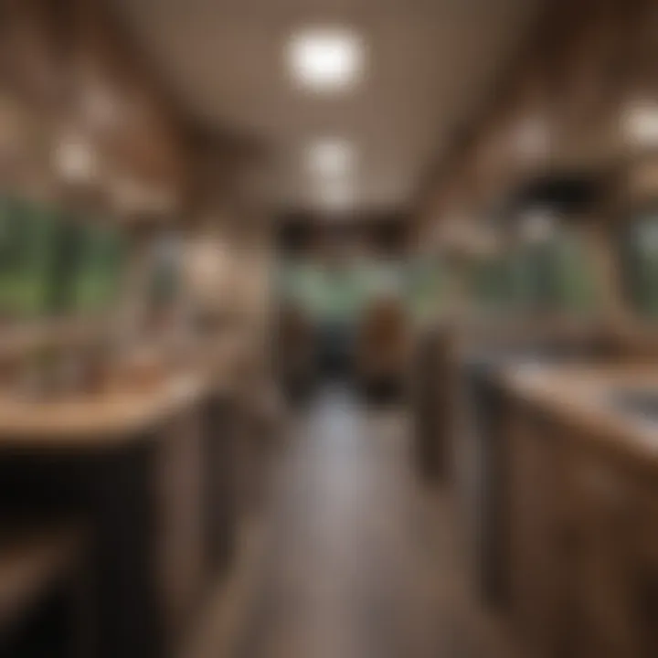 Interior showcasing a variety of RVs available at Thompson RV