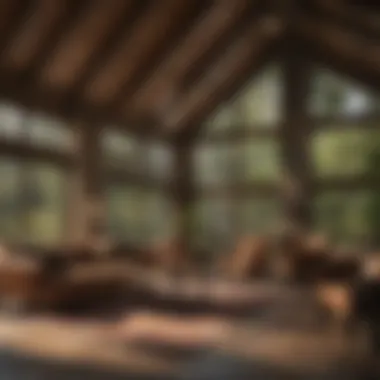 Elegant Lodge Accommodation Cozy and elegantly designed interior of a lodge room