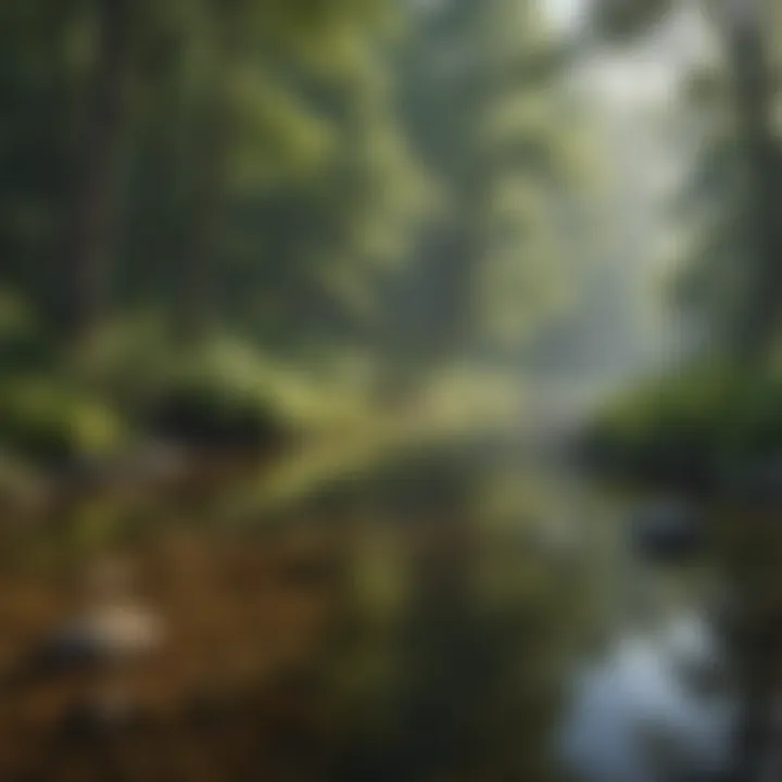 Serene landscape of the Three Rivers State Park showcasing a tranquil river view