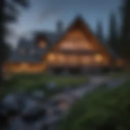 Timberline Lodge exterior showcasing unique architectural features