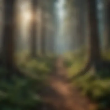 Flora and Fauna Interconnection in Forest Health Illustration depicting the interconnection between flora and fauna in forest health.