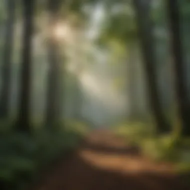 The Essence of Sustainable Forest Management A lush forest reflecting the importance of sustainable woodland management