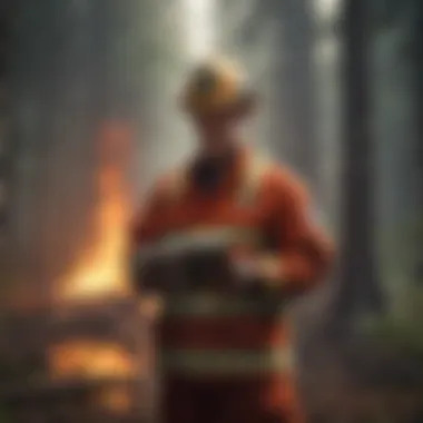 Reviewing Fire Safety Regulations Fire marshal reviewing fire safety regulations