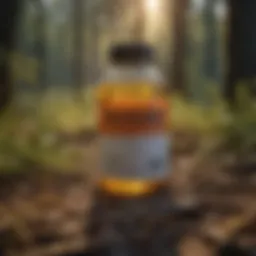 Detailed view of permethrin insecticide label showcasing active ingredients