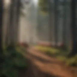 A serene forest landscape showcasing the integration of propane technology in woodland management.
