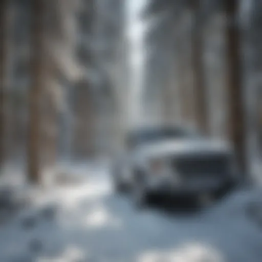 Snow-covered forest landscape showcasing snow mass accumulation