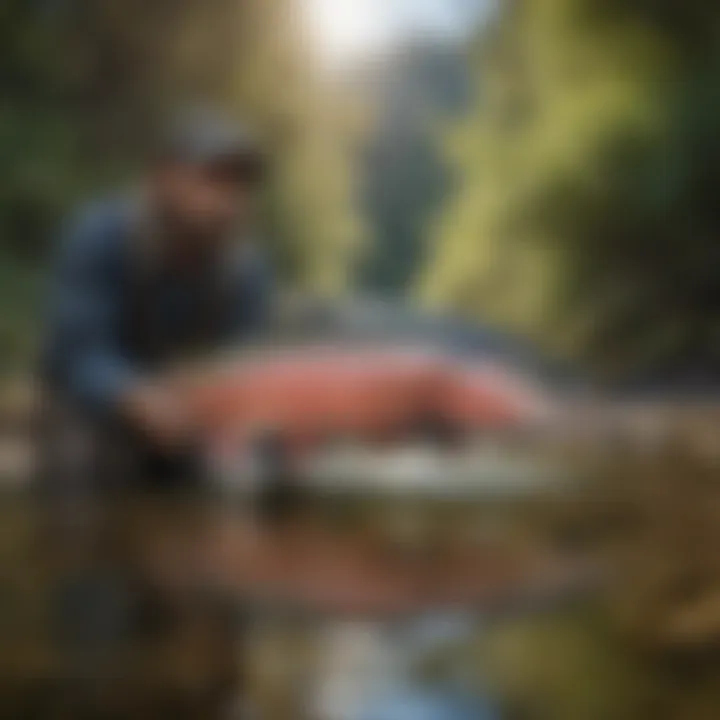 California steelhead in their natural habitat