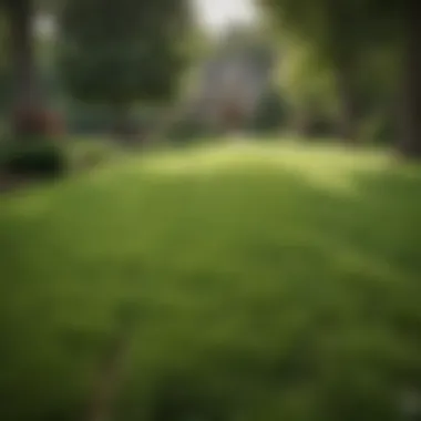 Mature Kentucky Bluegrass lawn illustrating lush greenery and density