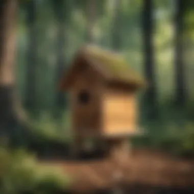 A Well-Designed Leaf Cutter Bee House Constructed leaf cutter bee house in natural setting