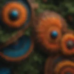 Traditional Alaska Native art showcasing vibrant patterns