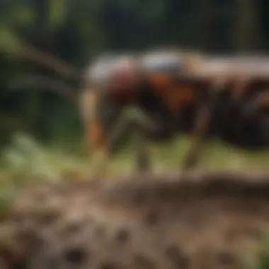 Diverse Biting Insects in Their Natural Habitat Diverse biting insects in a natural habitat
