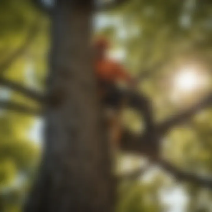 Local arborist performing tree maintenance