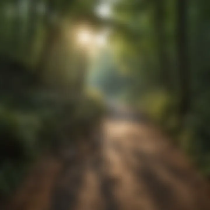 Wildlife thriving in the forest ecosystem along the trail