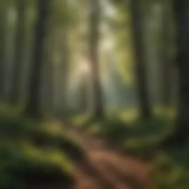 A serene woodland scene showcasing the beauty of well-managed forests.