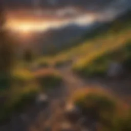 Breathtaking view of the Wasatch Range at sunset