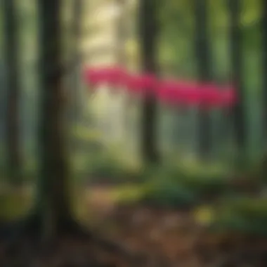 Natural Habitat of Wild Bleeding Heart A lush forest habitat where wild bleeding heart thrives, illustrating its ecological environment