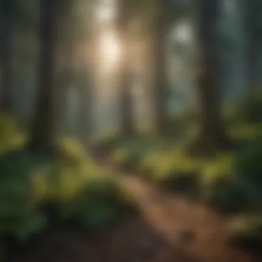 Biodiversity in Forest Ecosystems Diverse flora and fauna thriving in a lush forest environment